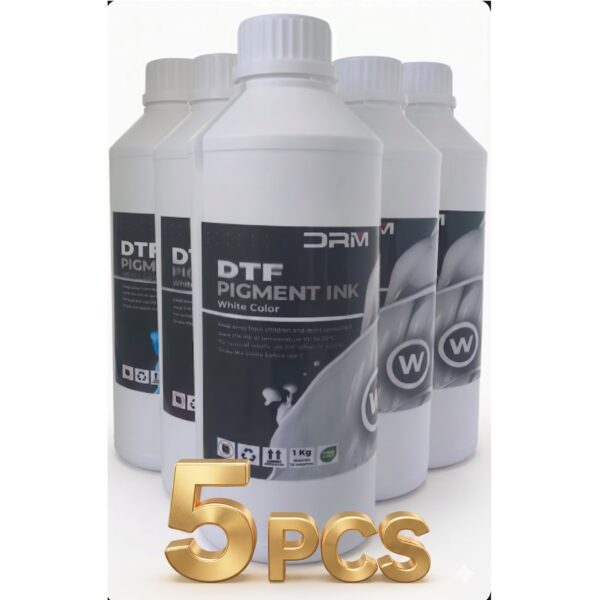 5 litri Inchiostro bianco DTF di alta qualità 1000ml